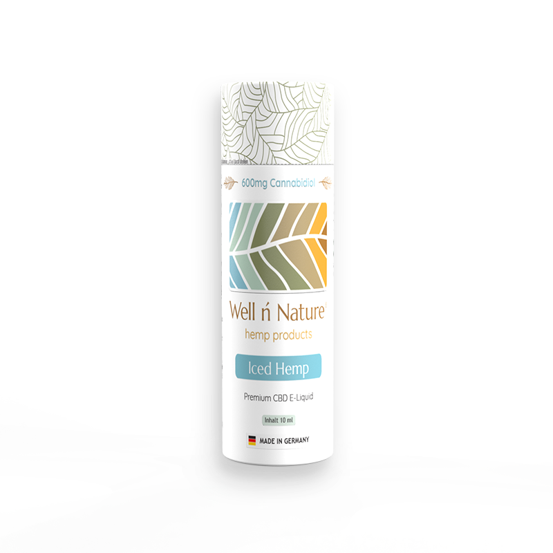 CBD Liquid E Zigarette Vape Iced Hemp 600mg