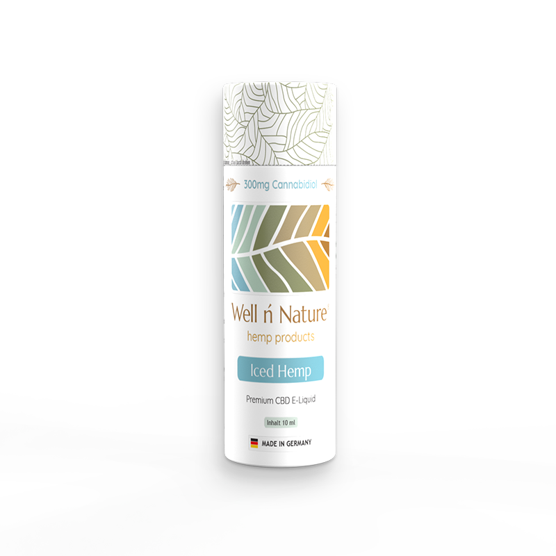 CBD Liquid E Zigarette Vape Iced Hemp 